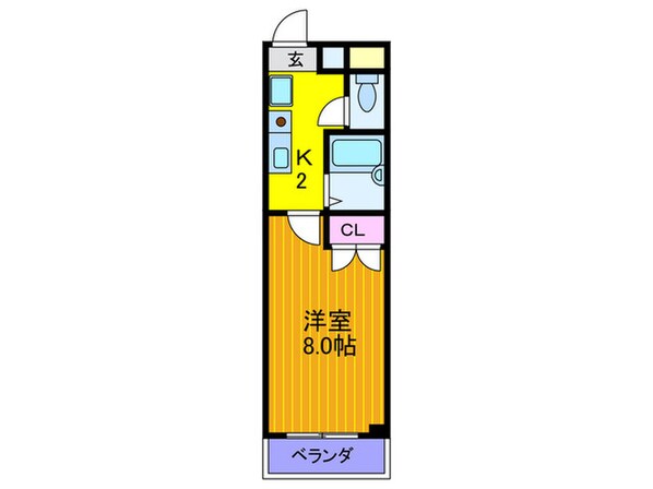 クリスタルハイツの物件間取画像